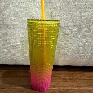 Starbucks Summer 2022 Sunset gridded tumbler venti size (24oz)